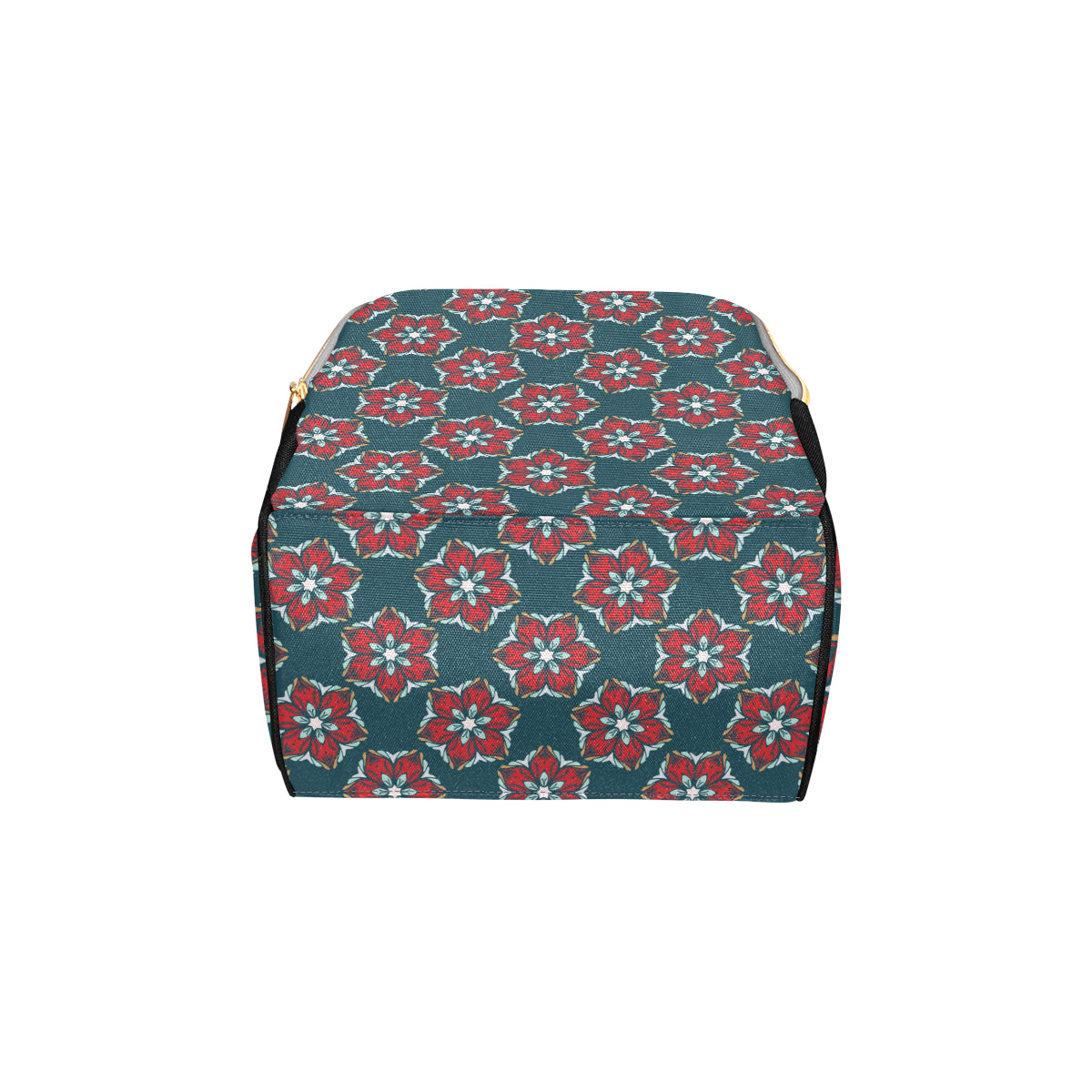 Poinsettia Pattern Print Design A03 Diaper Bag Backpack