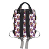 Chihuahua Purple Floral Diaper Bag Backpack