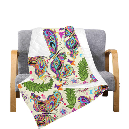 Butterfly Colorful Indian Style Premium Quilt