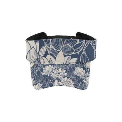 Water Lily Pattern Print Design WL04 Unisex Sun Visor