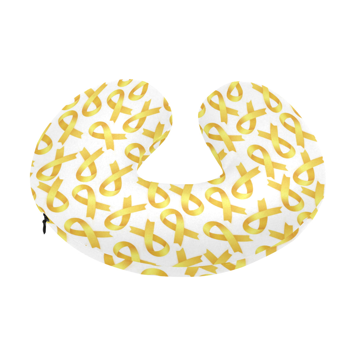 Childhood cancer Pattern Print Design 02 U-Shaped Travel Neck Pillow