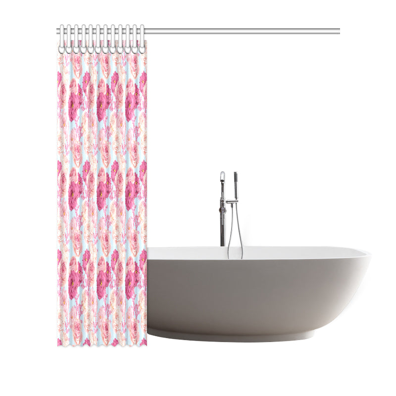 Lisianthus Pattern Print Design LT05 Shower Curtain