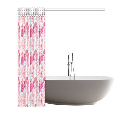 Lisianthus Pattern Print Design LT05 Shower Curtain