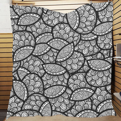 Polynesian Pattern Print Design A01 Premium Quilt