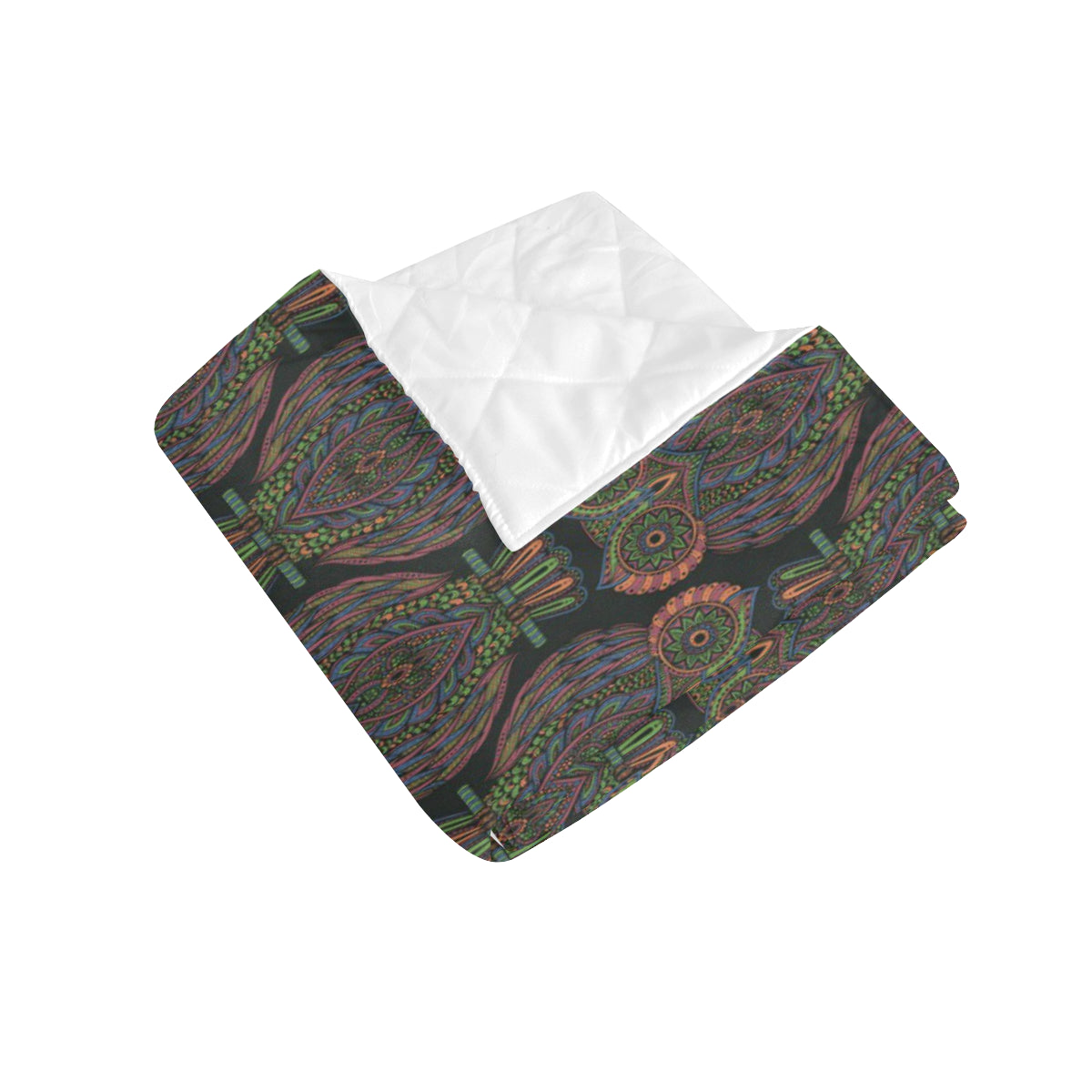 Owl Pattern Print Design A05 Premium Quilt