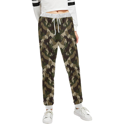 Horse Camo Themed Design Print Unisex Sweatpants