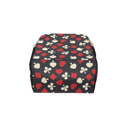 Poker Cards Pattern Print Design A02 Diaper Bag Backpack