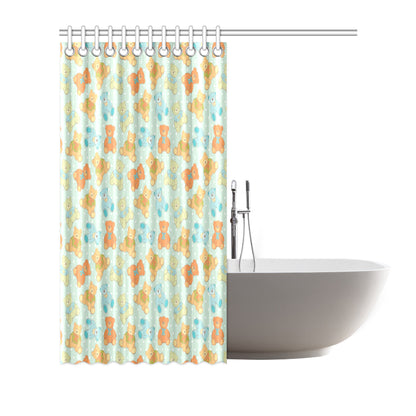 Bear Pattern Print Design 02 Shower Curtain