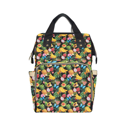Tropical Fruits Pattern Print Design TF04 Diaper Bag Backpack