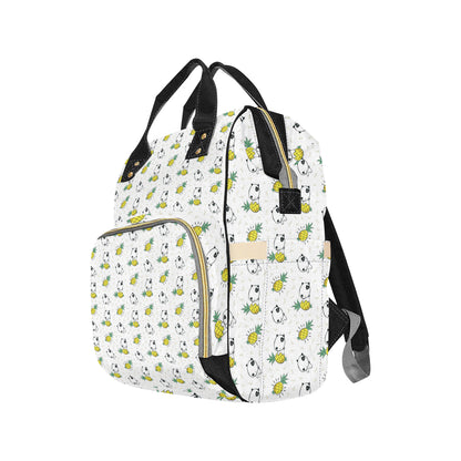 Bull Terriers Pattern Print Design 05 Diaper Bag Backpack