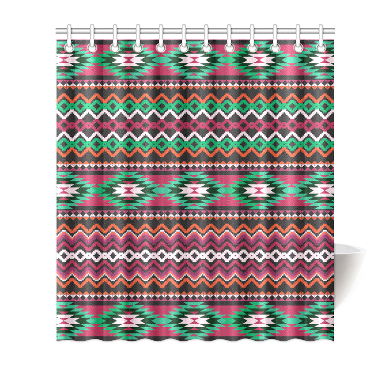 Mexican Pattern Print Design 01 Shower Curtain