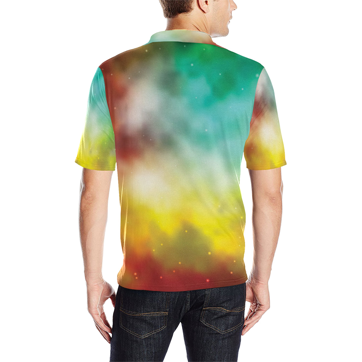 Nebula Pattern Print Design A04 Men Polo Shirt
