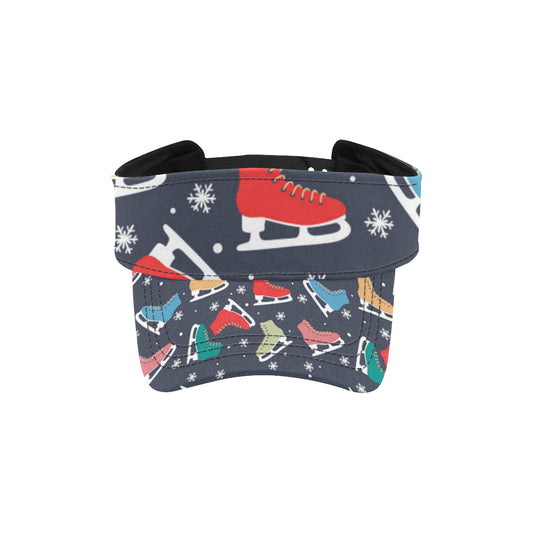 Ice Skate Pattern Print Design 04 Unisex Sun Visor