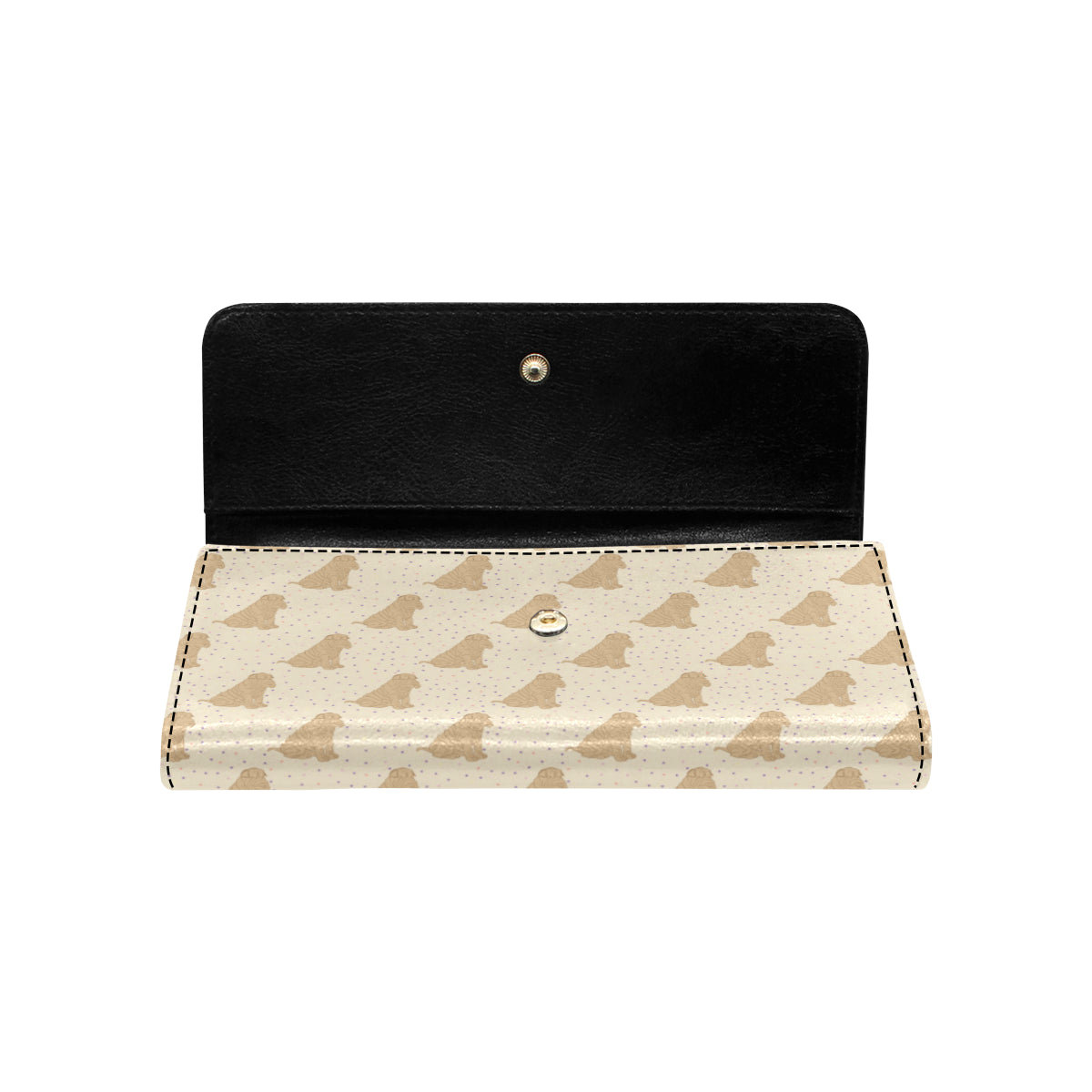 Chinese Shar Pei Pattern Print Design 01 Women's Trifold Wallet