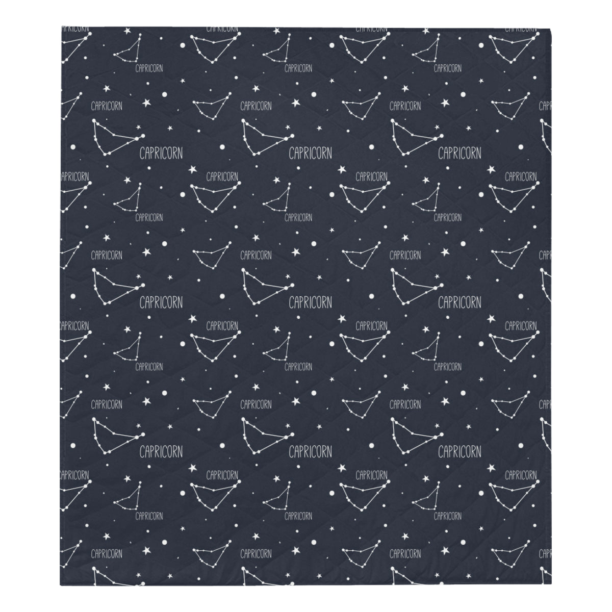 Capricorn Zodiac Pattern Print Design 01 Premium Quilt