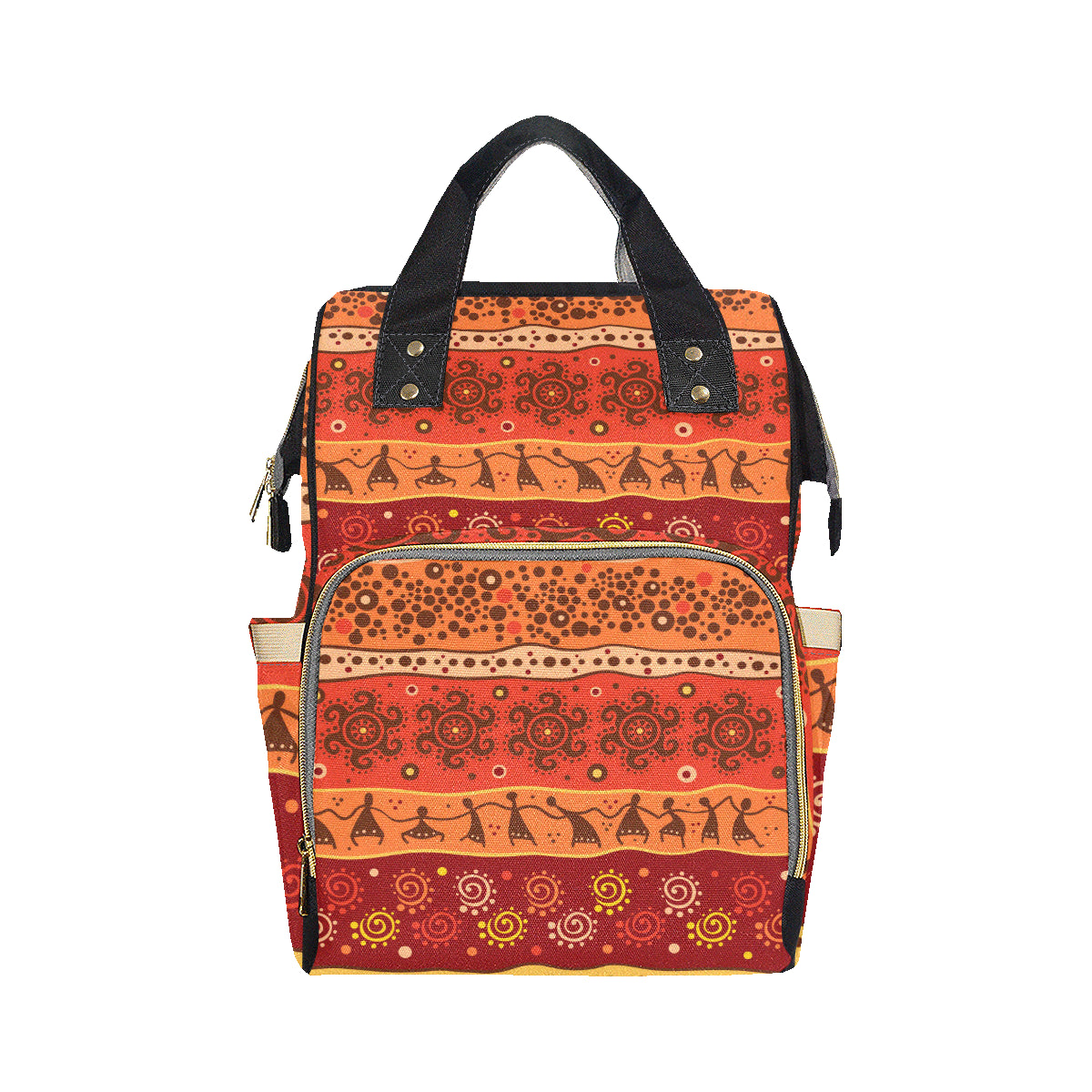 African Pattern Print Design 04 Diaper Bag Backpack