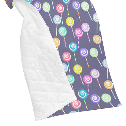 Lollipop Pattern Print Design LL03 Premium Quilt