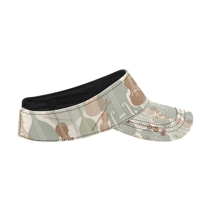 Violin Pattern Print Design 01 Unisex Sun Visor