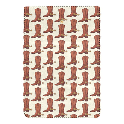 Cowboy Pattern Print Design 06 Women's Trifold Wallet