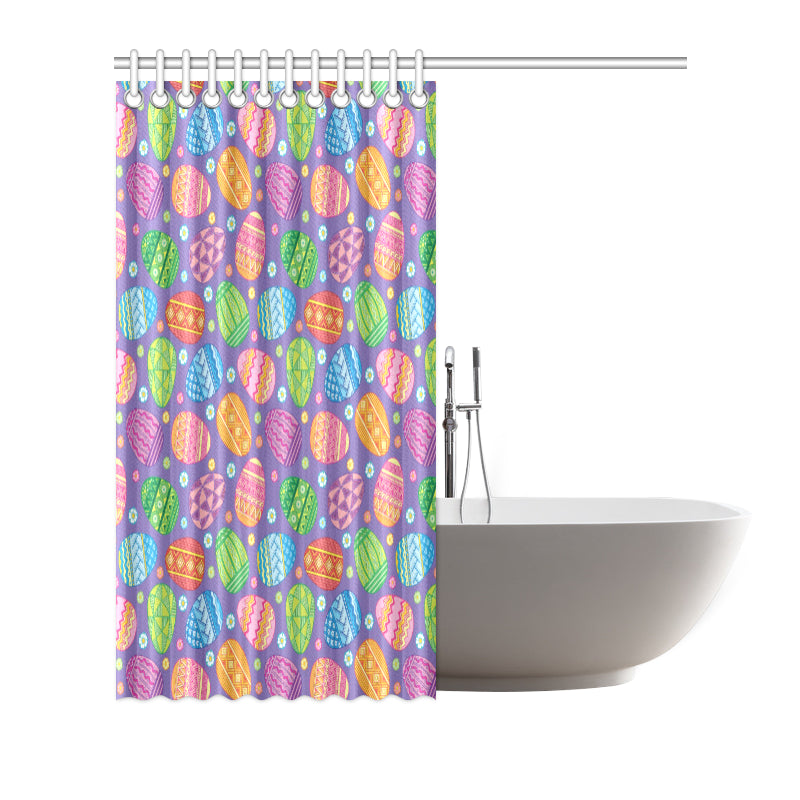 Easter Eggs Pattern Print Design RB010 Shower Curtain