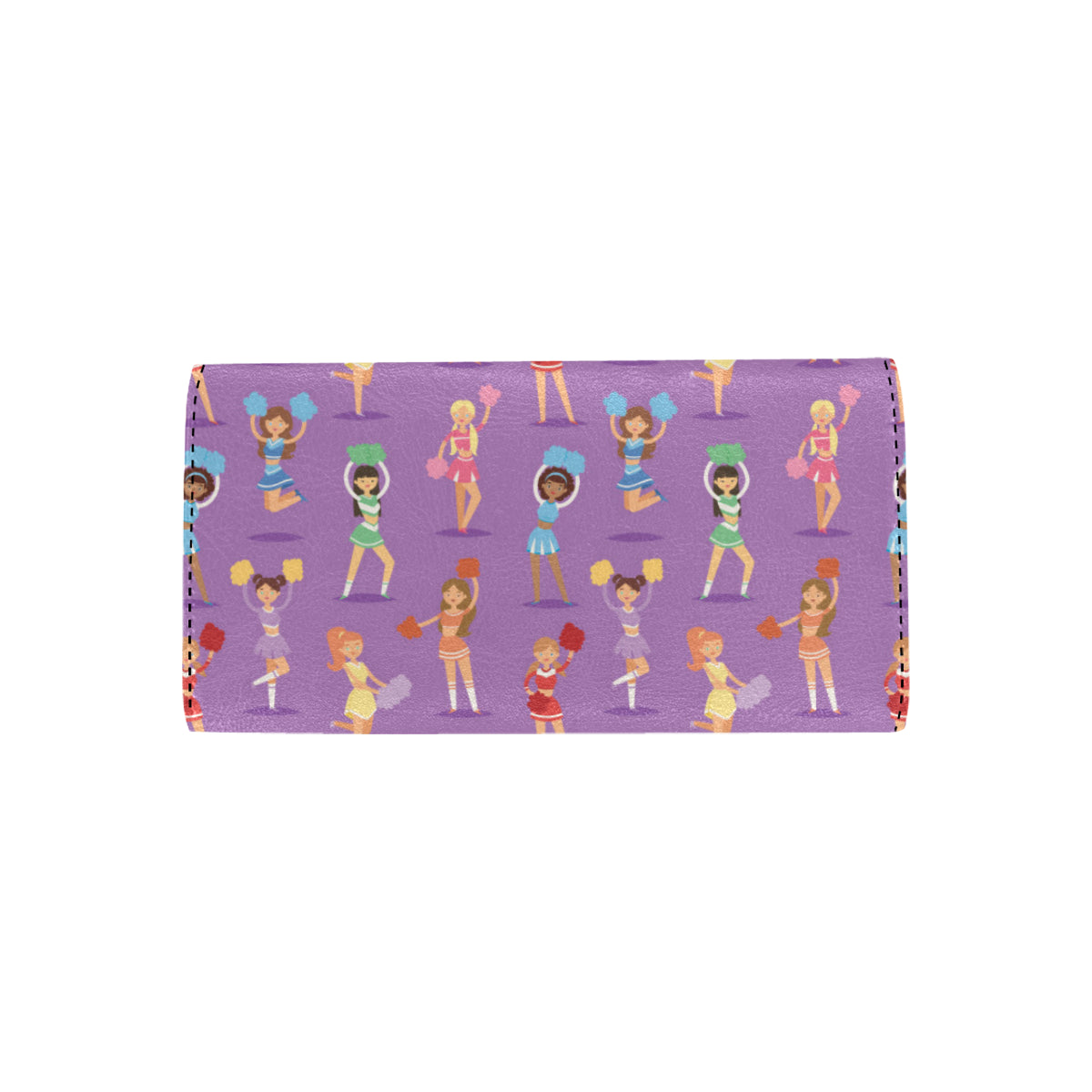 Cheerleader Pattern Print Design 02 Women's Trifold Wallet