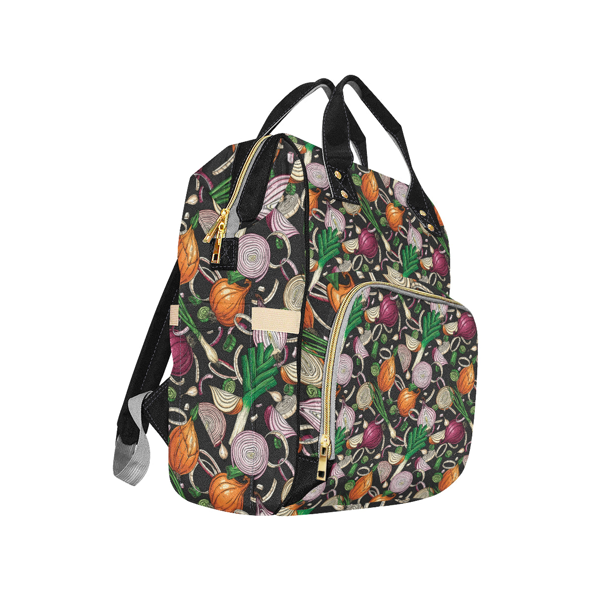 Onion Pattern Print Design A03 Diaper Bag Backpack