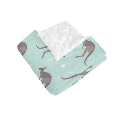 Kangaroos Pattern Print Design 04 Premium Quilt