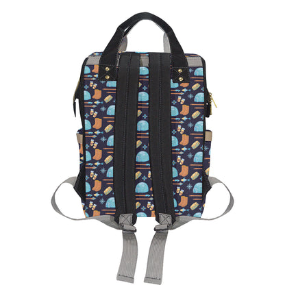 Eskimo Pattern Print Design 02 Diaper Bag Backpack