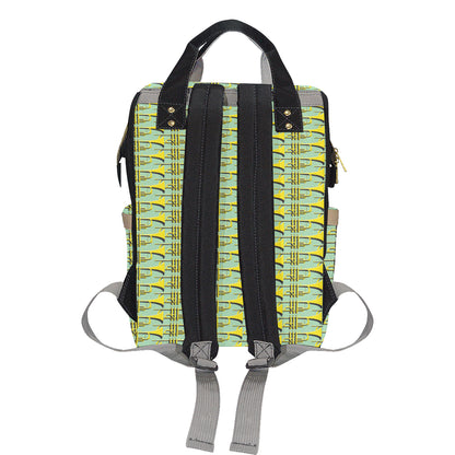 Trumpet Vintage Design Print Diaper Bag Backpack