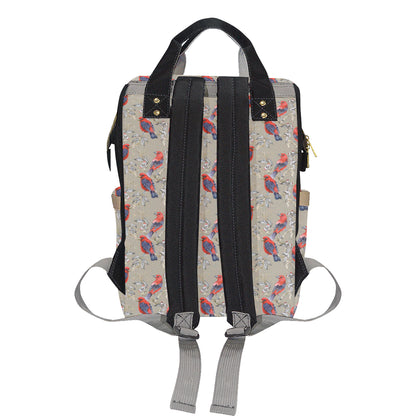 Birds Pattern Print Design 05 Diaper Bag Backpack