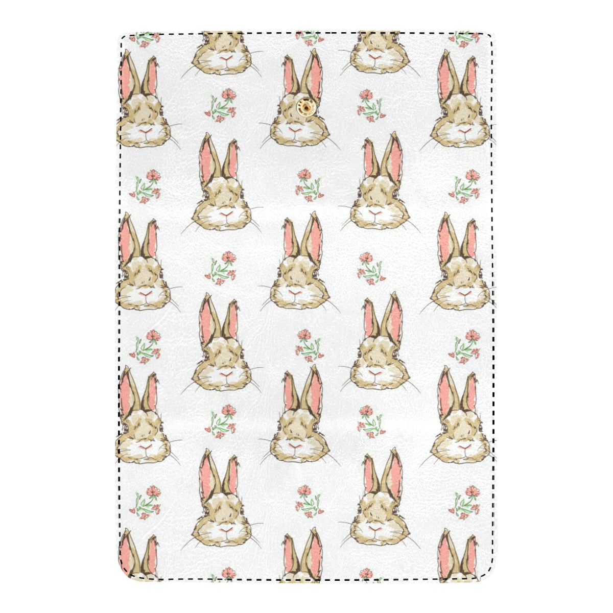 Rabbit Pattern Print Design RB09 Women's Trifold Wallet