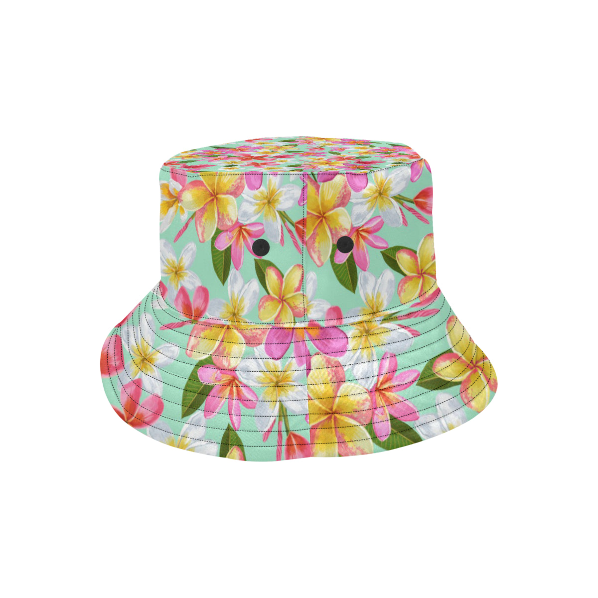 Plumeria Pattern Print Design PM014 Unisex Bucket Hat