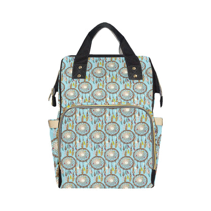 Blue Dream catcher Diaper Bag Backpack