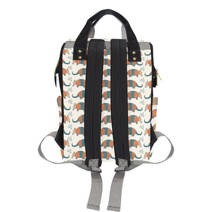Armadillo Pattern Print Design 01 Diaper Bag Backpack