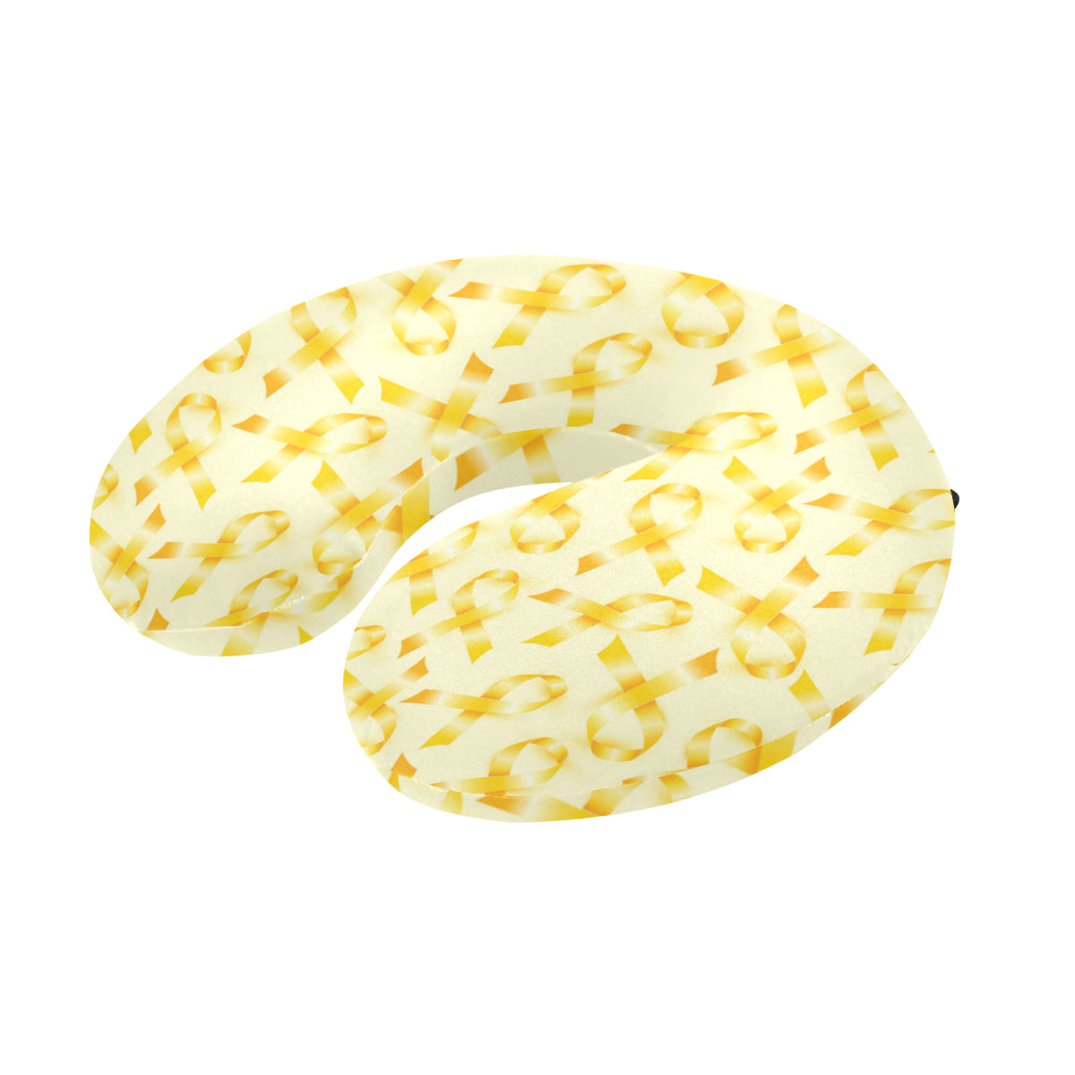 Childhood cancer Pattern Print Design 01 U-Shaped Travel Neck Pillow
