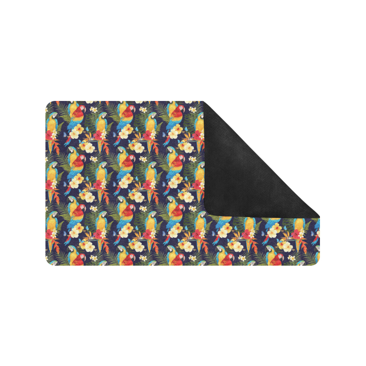 Parrot Themed Design Rubber Doormat