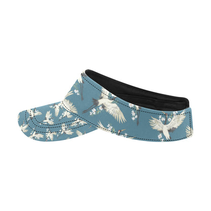 Crane Pattern Print Design 02 Unisex Sun Visor