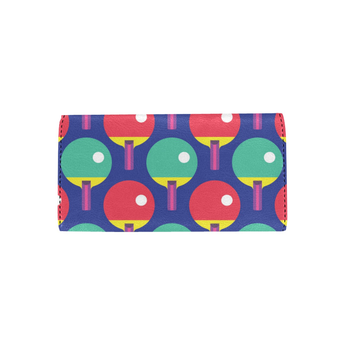Ping Pong Pattern Print Design A03 Women's Trifold Wallet
