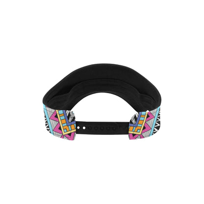 Multicolor zigzag Tribal Aztec Unisex Sun Visor