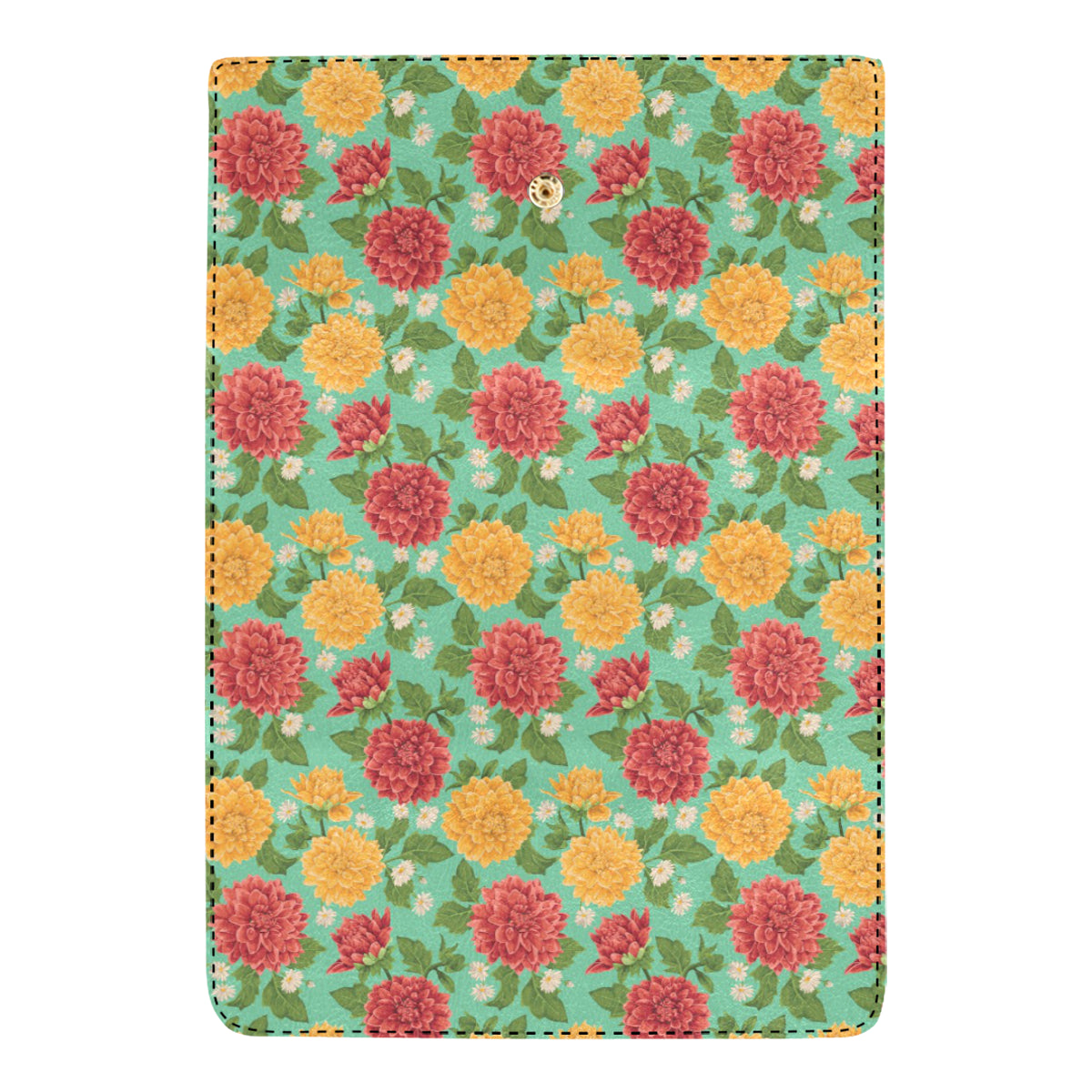 Dahlia Pattern Print Design DH011 Women's Trifold Wallet