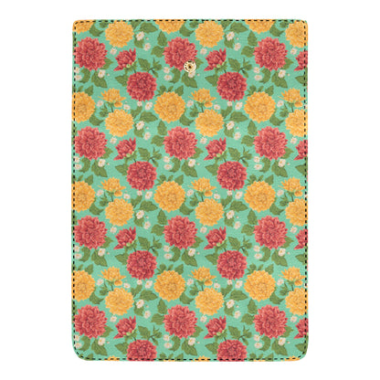 Dahlia Pattern Print Design DH011 Women's Trifold Wallet