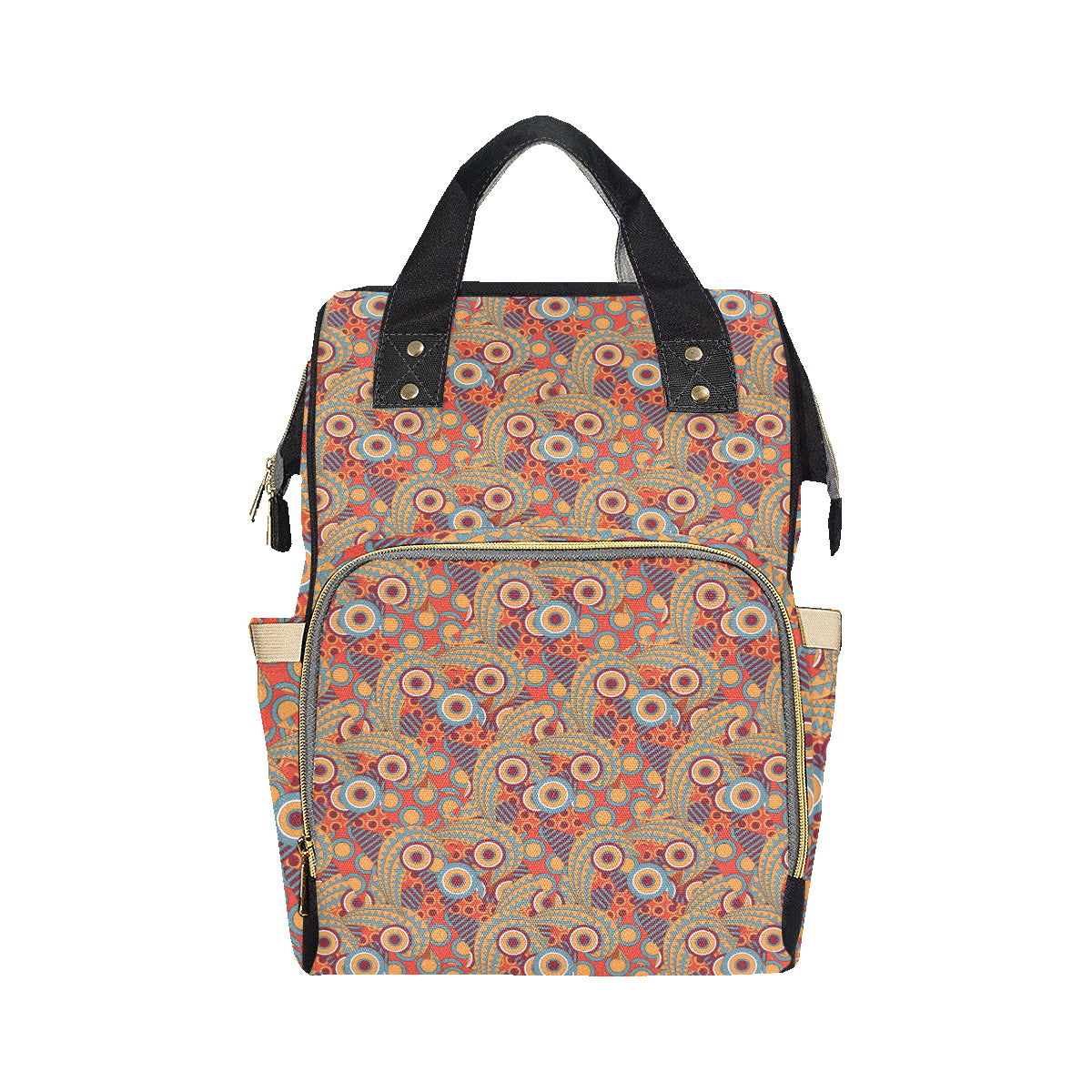 African Pattern Print Design 06 Diaper Bag Backpack