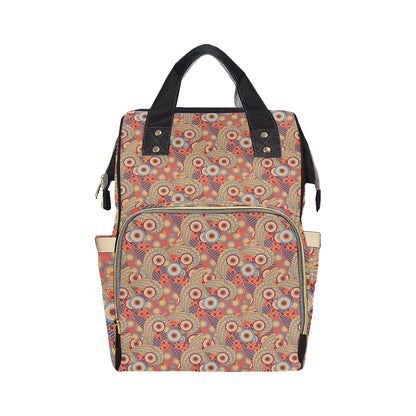 African Pattern Print Design 06 Diaper Bag Backpack