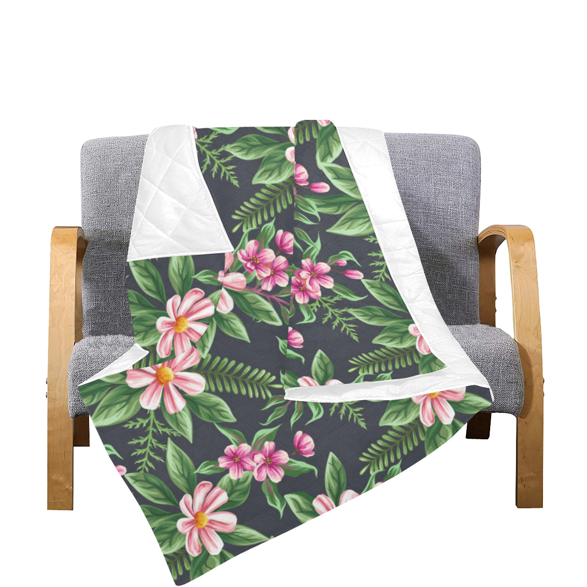 Summer Floral Pattern Print Design SF010 Premium Quilt
