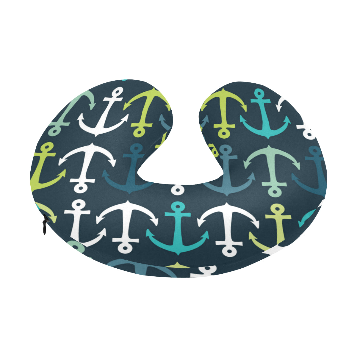 Anchor Pattern Print Design 03 U-Shaped Travel Neck Pillow