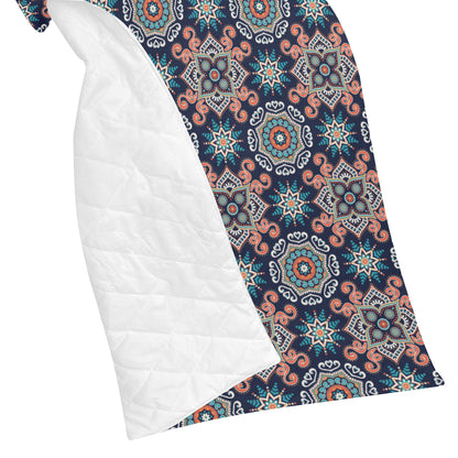 Bohemian Pattern Print Design 02 Premium Quilt