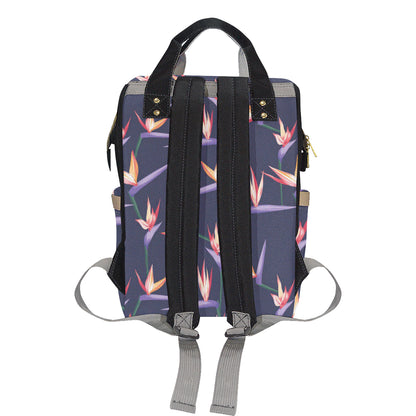Bird Of Paradise Pattern Print Design BOP015 Diaper Bag Backpack
