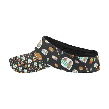 Camper marshmallow Camping Design Print Unisex Sun Visor