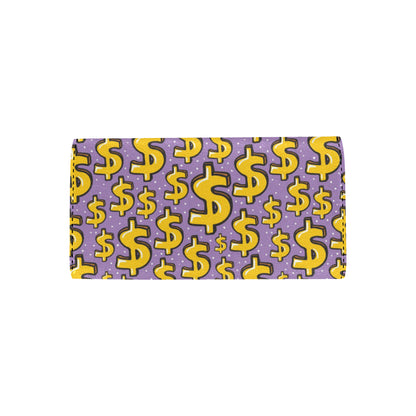 Dollar Pattern Print Design DO01 Women's Trifold Wallet