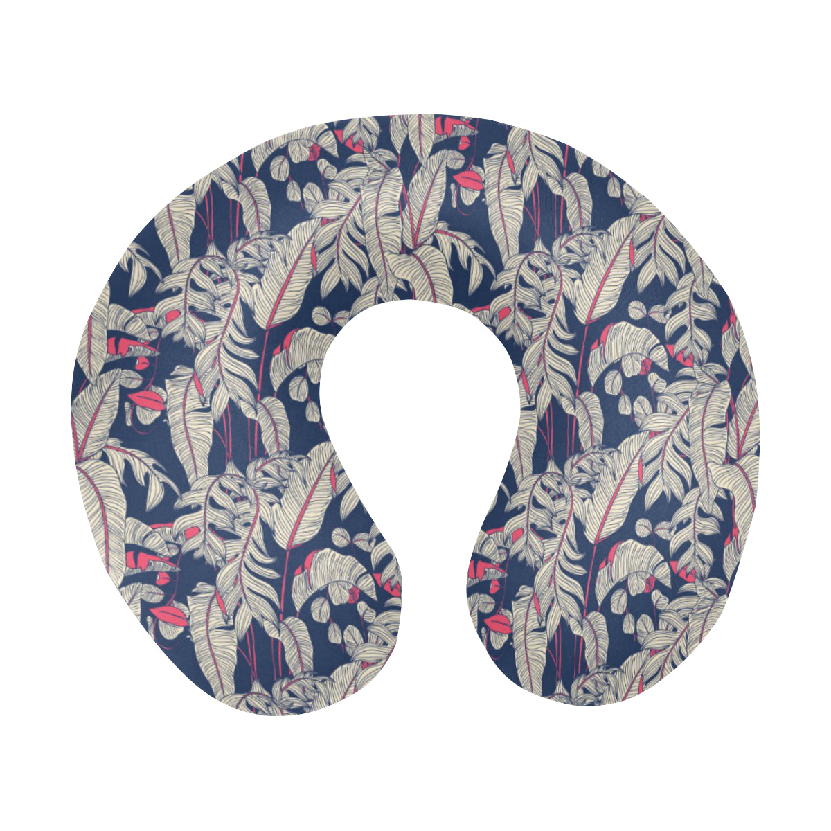 Bird Of Paradise Pattern Print Design 03 U-Shaped Travel Neck Pillow